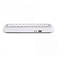 Светильник аварийный аккумуляторный iSvet EL9030 3,7/220В AC/DC 30 LED 192Лм 4000К IP20 205х66мм картинка 